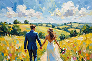 Bridal Wedding Bundle Oil Painting, an Illustration by PLUM&FIGS (Thumbnail 11 of 25)