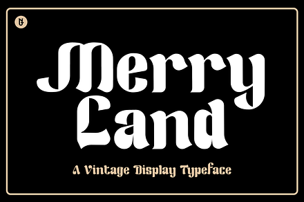 Merry Land Vintage Display, a Serif Font by Nestype