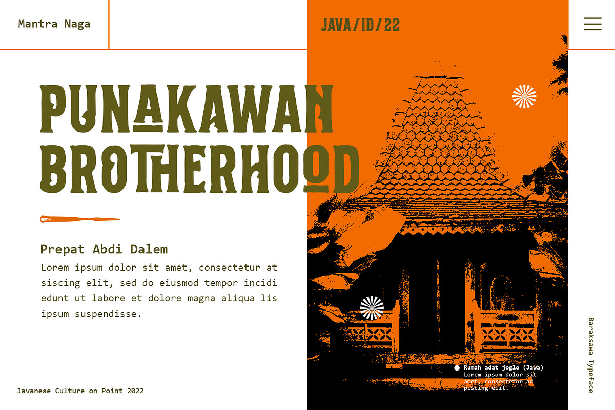 Baraksawa - Bold Condensed Vintage, a Font by Mantra Naga (Photo 9 of 10)