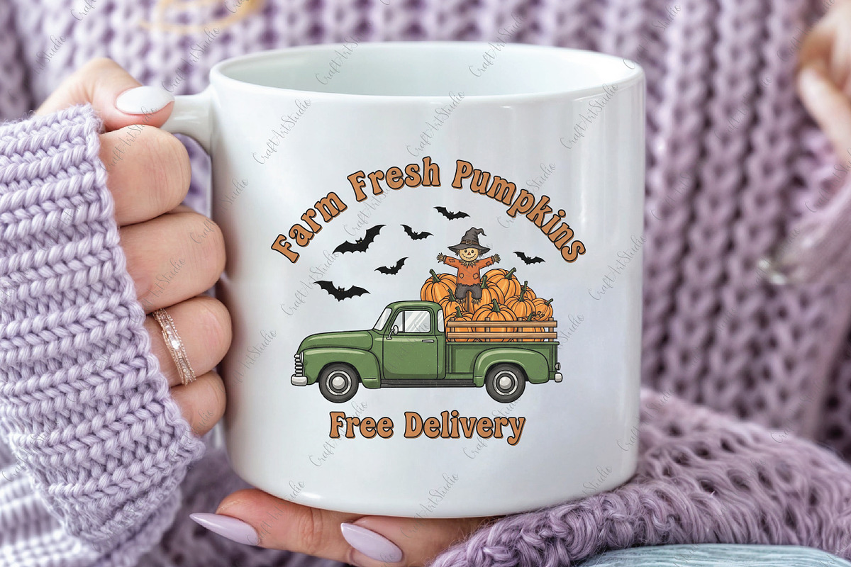 Halloween Farm PNG Sublimation, an Illustration by CraftArtStudio (Photo 3 of 4)