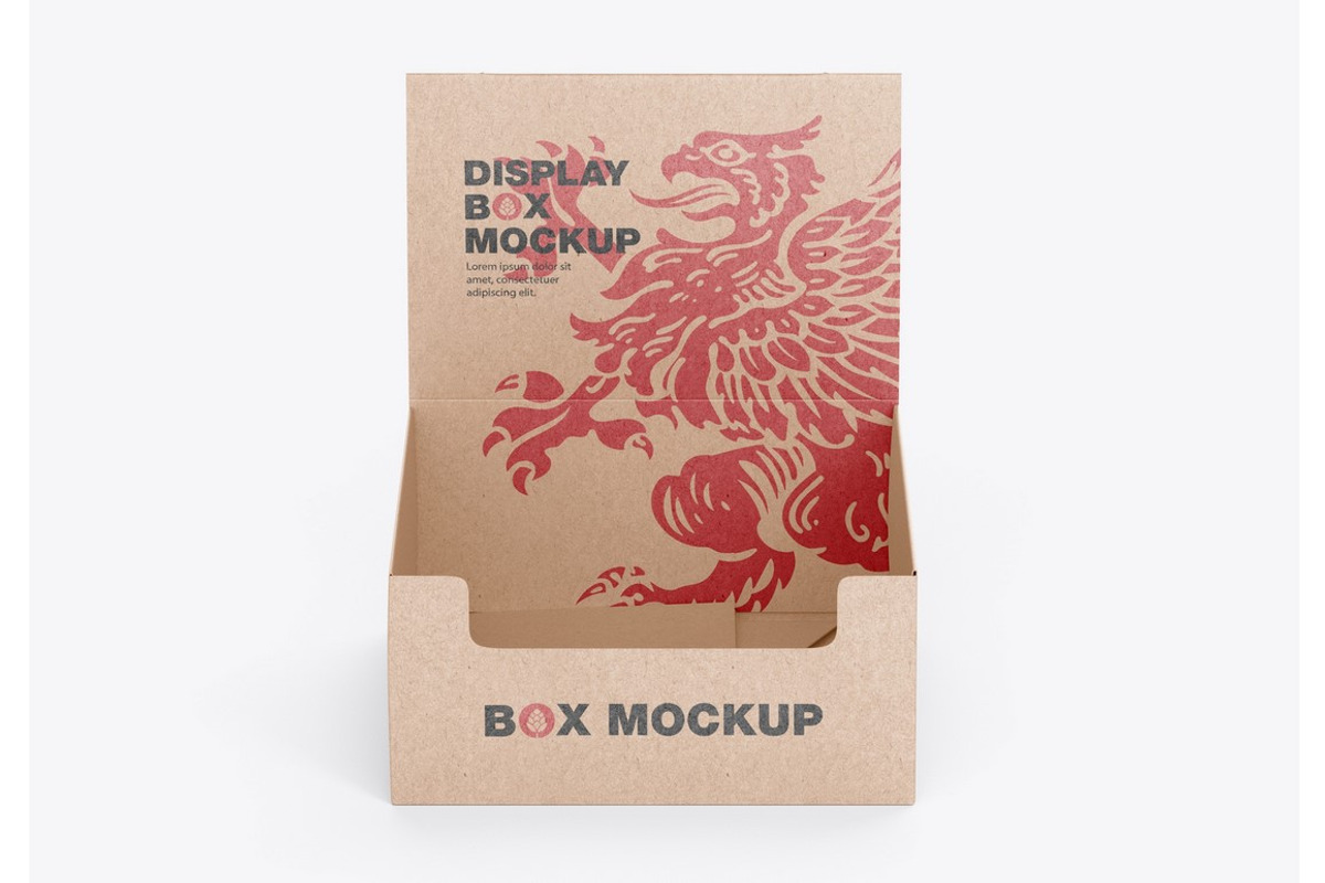 Display Box Mockup, a Cups & Container Mockup by OneVectorStock