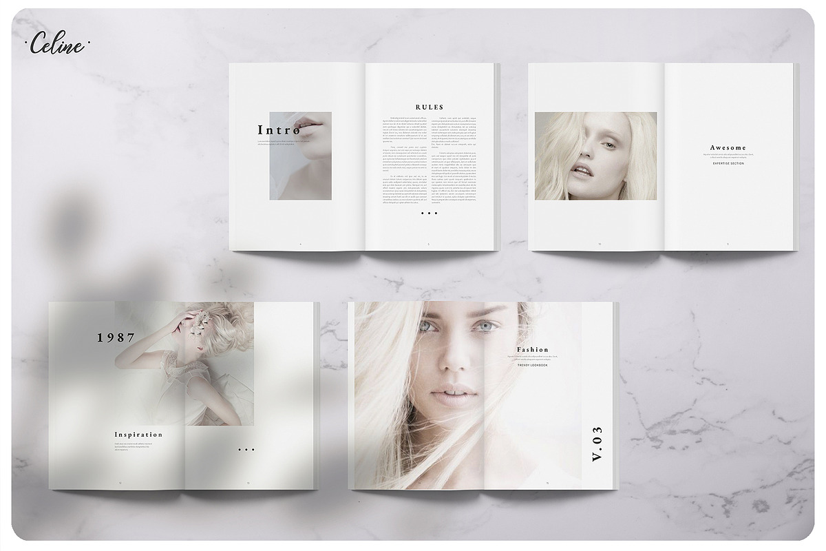 RULES Photography Lookbook Template, a Magazine Template by Celine Studio (Photo 4 of 9)