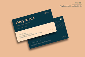 Minimalist Business Card, a Stationery Template by Siska Arista