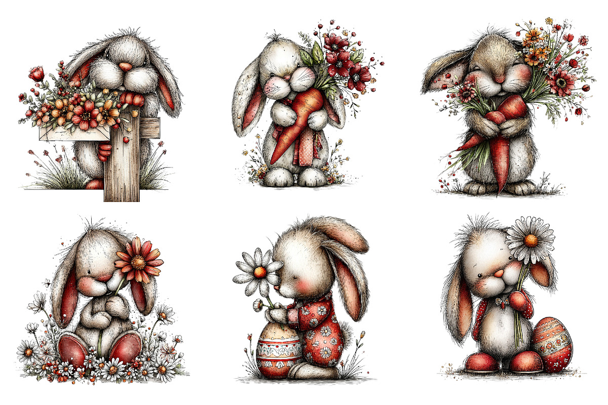 Whimsical valentine boy clipart, an Illustration by SinaCreation (Photo 4 of 11)