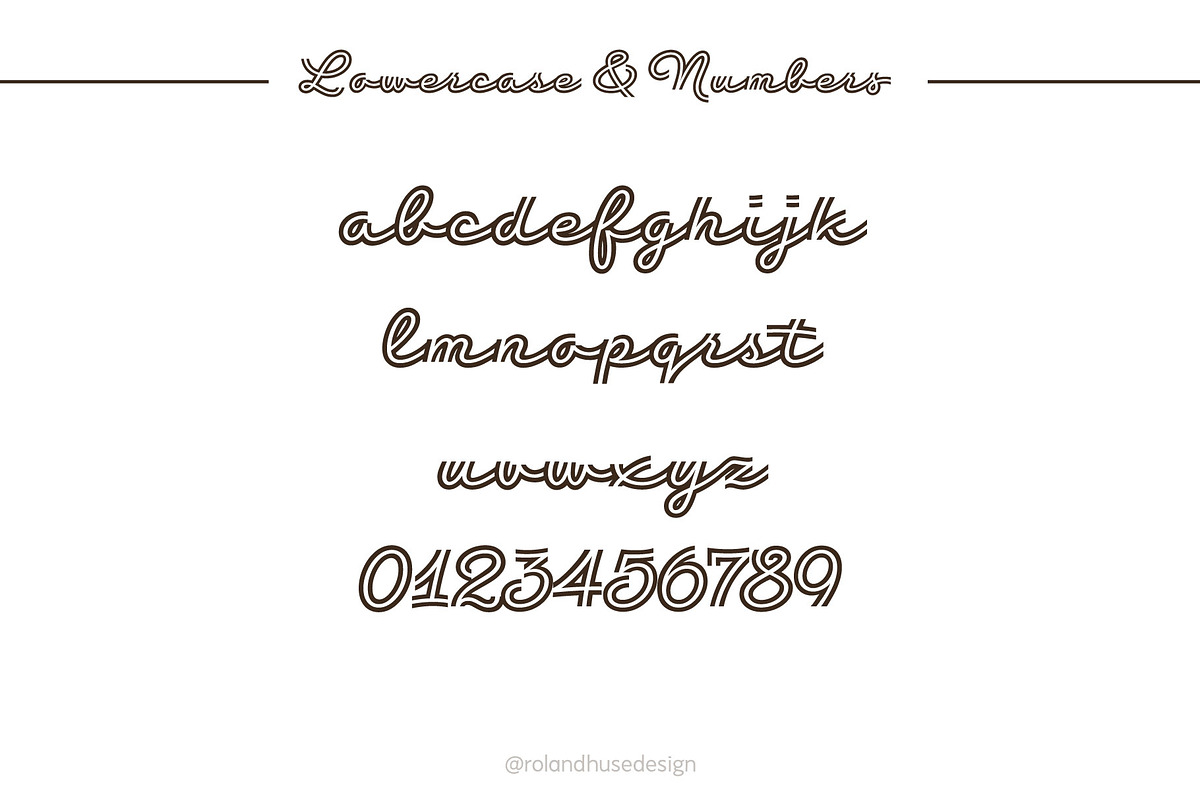 Retro Bistretto, a Script Font by Roland Huse Design (Photo 6 of 6)