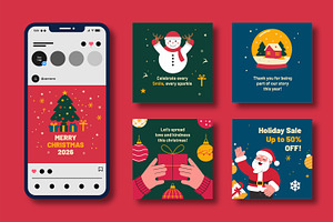 Christmas Social Media Post, a Social Media Template by MightyDesign