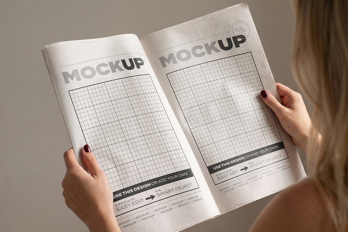 Newspaper Mockups Collection, a Books & Magazine Mockup by Luuqas Design (Photo 3 of 4)