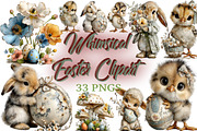 Whimsical Easter Clipart Png, an Illustration by Craft Nest (Thumbnail 1 of 11)