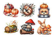 Autumn Fall Woodland Clipart, an Illustration by Daily.Designs (Thumbnail 4 of 5)