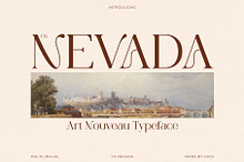 CS Nevada – Art Nouveau Font