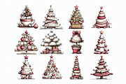 Whimsical Christmas Tree Clipart, an Illustration by Libby Wishes (Thumbnail 6 of 7)