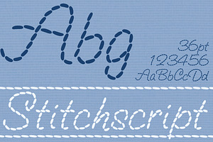 Embroidery Script Casual Font, a Font by JoZOO