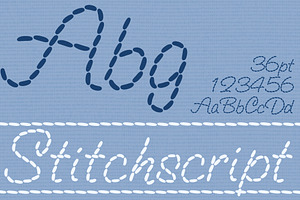 Embroidery Script Casual Font