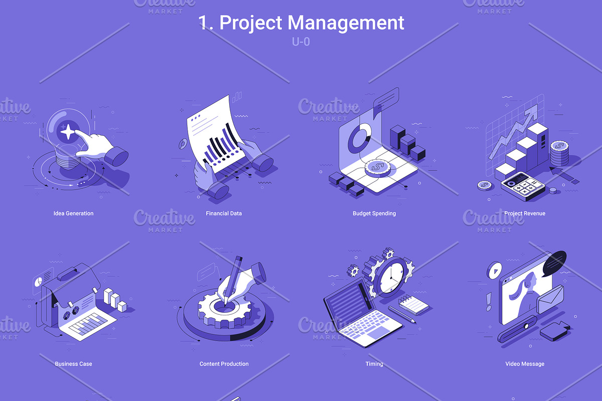 Isometric Icons v.3 (240 Icons), an Object Illustration by Andrew Kras Design (Photo 7 of 21)