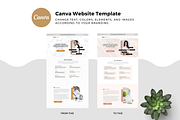 Minimalist Canva Resume Website, a Landing Page Template by The Blog Creative (Thumbnail 7 of 9)
