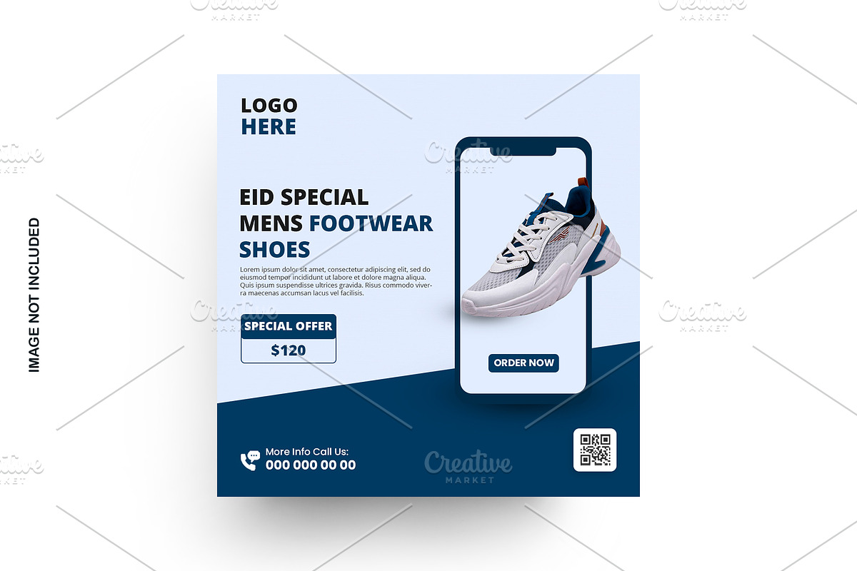 Mens footwear shoes sale poster, a Social Media Template by graphics city (Photo 2 of 2)
