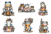 Coquette Christmas Frog, an Illustration by CreationArt (Thumbnail 3 of 6)