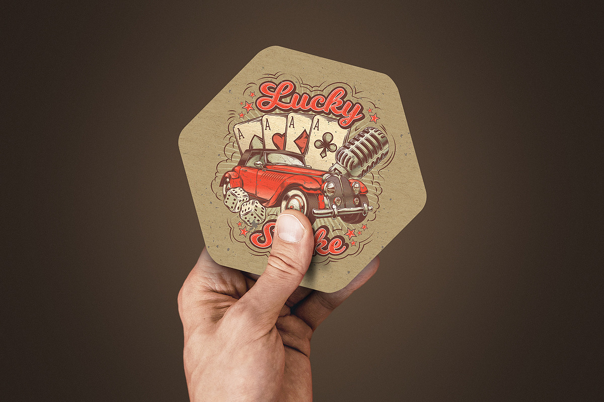 Clean Hand Man Coaster Mockups x4, a Packaging Mockup by SmartDesigns (Photo 2 of 5)
