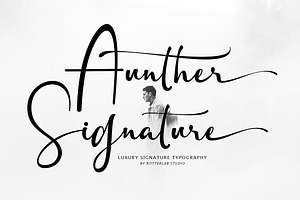 Aunther Signature, a Handwritten Font by Rotterlab Studio