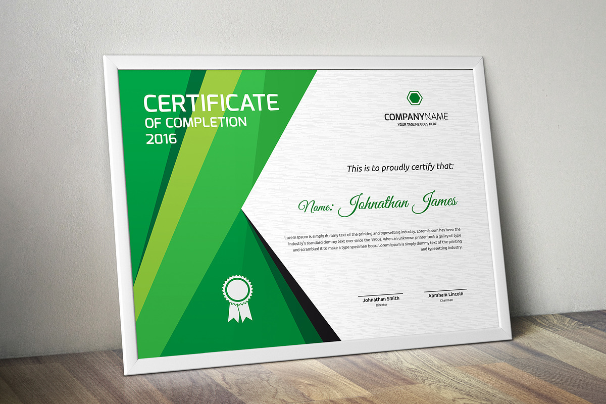 Certificate Word | PSD | AI, a Stationery Template by Curve Design (Photo 4 of 4)