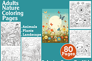 Adults Nature Coloring Pages, an Animal Illustration by martinblan (Thumbnail 1 of 4)