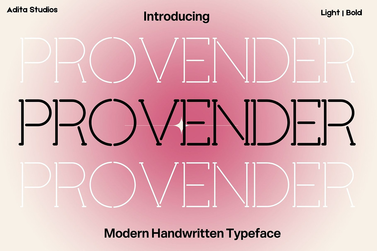 Provender, a Handwritten Font by Aditastudios (Photo 1 of 6)