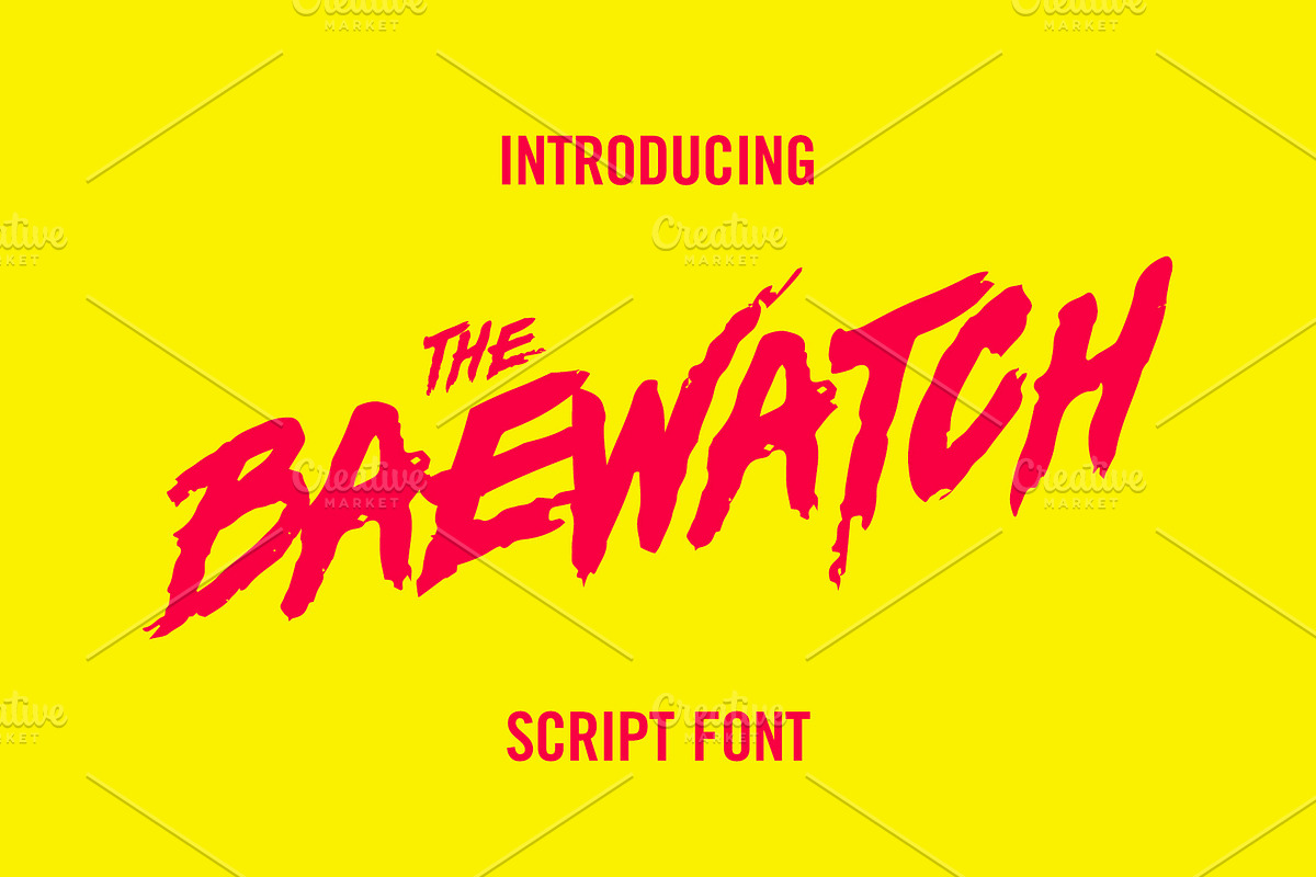 Baywatch Script Font