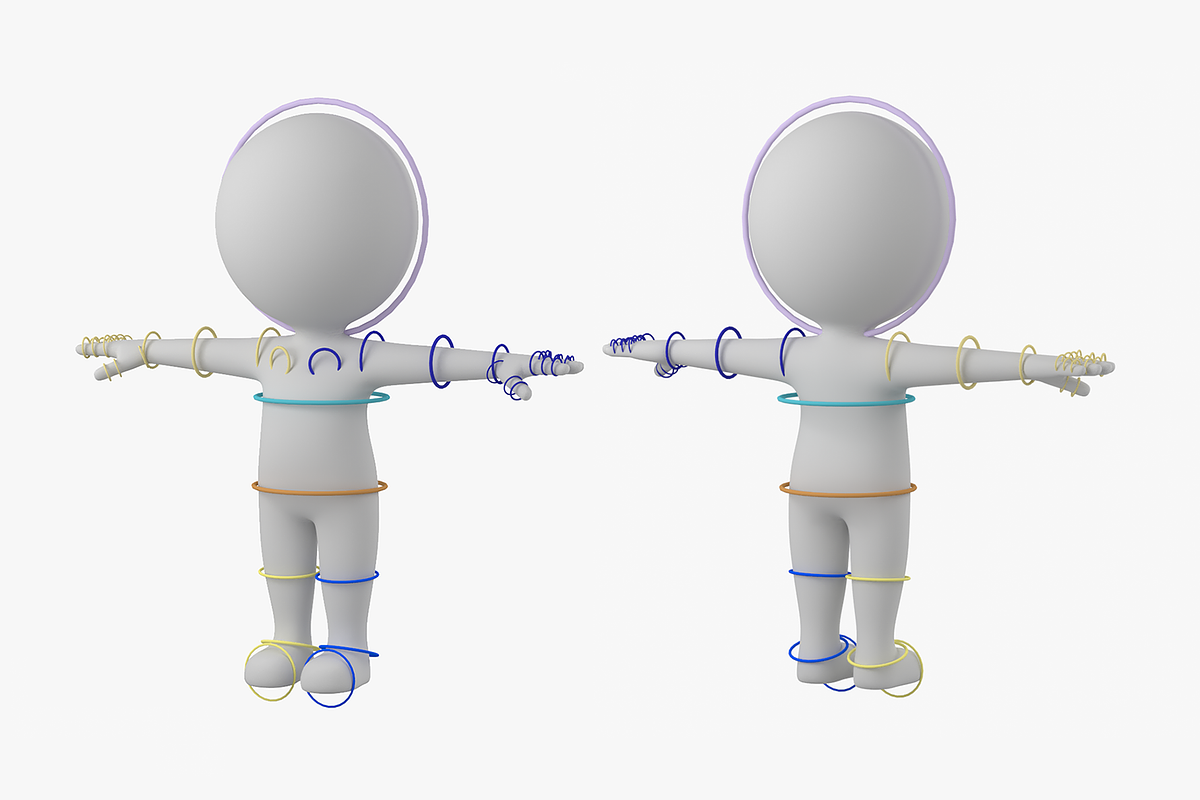 Cute Stickman in T-Pose CAT Rig, a Characters & Person 3D Model by VK Studio (Photo 1 of 19)