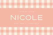 Nicole | Modern Wide San Serif Font, a Sans Serif Font by Monterey Studio (Thumbnail 1 of 6)