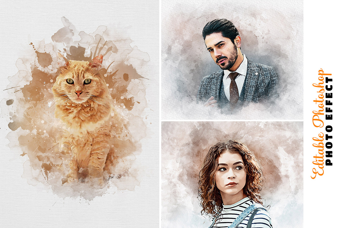 Editable Portrait Effect, an Action Add-On by Photoshop Action (Photo 1 of 15)