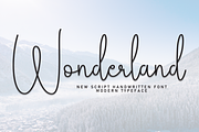 Wonderland | Script Font, a Handwritten Font by Scratchones (Thumbnail 1 of 8)