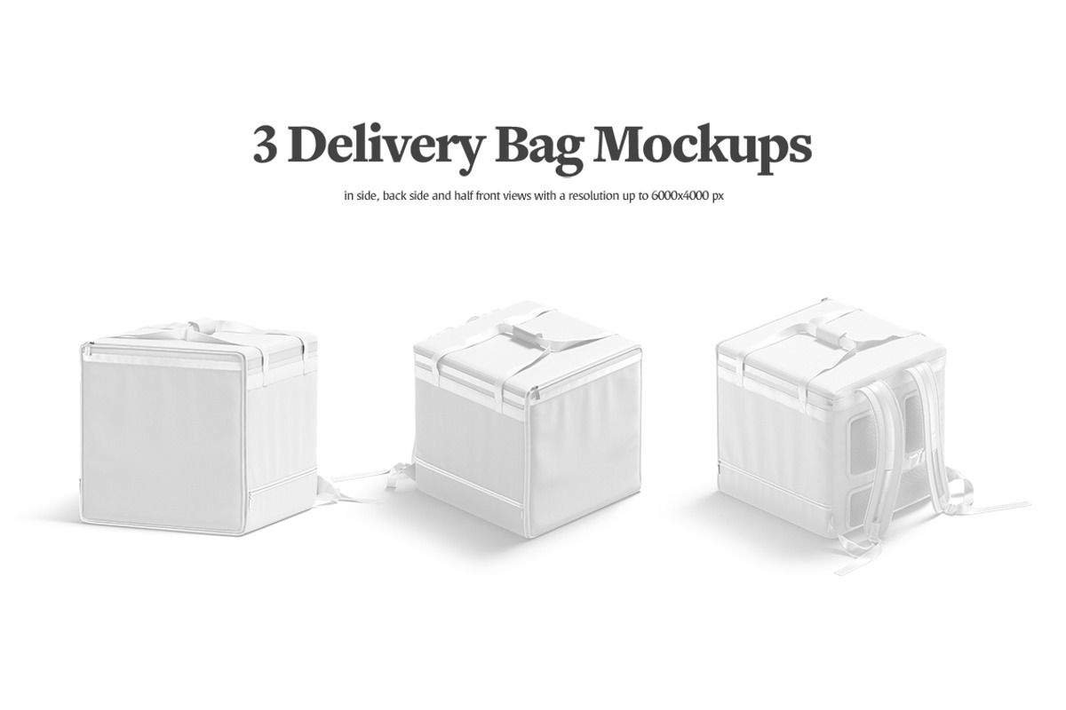 Delivery Bag Mockups, a Cups & Container Mockup by rebrandy (Photo 2 of 9)