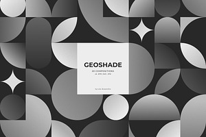 Geoshade - Monochrome Geometry, a Background Graphic by Léo Alexandre