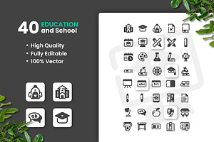 Education And School Icon Pack, a Solid Icon by erifqizeicon