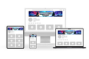 Gaming YouTube Banner Template, a Social Media Template by Vaughn Studios (Thumbnail 3 of 5)