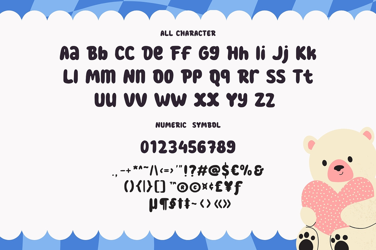 Snuggle Letter - Playful fat Font, a Script Font by AQR Studio (Photo 6 of 8)