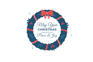 Christmas Wreath Illustration