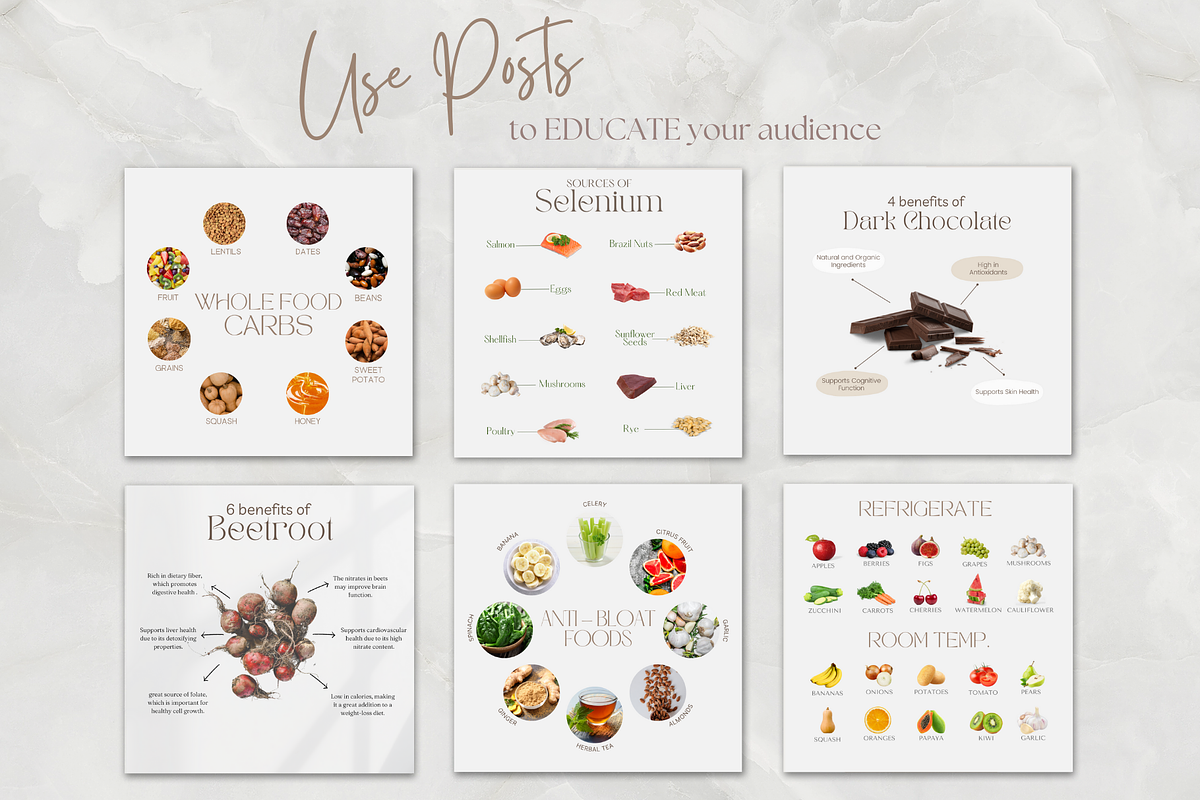 Nutrition Facts Instagram Template, a Templates & Theme by Thrive Nutrition Studio (Photo 2 of 7)