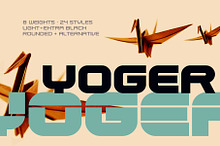 Yoger — Logo display font