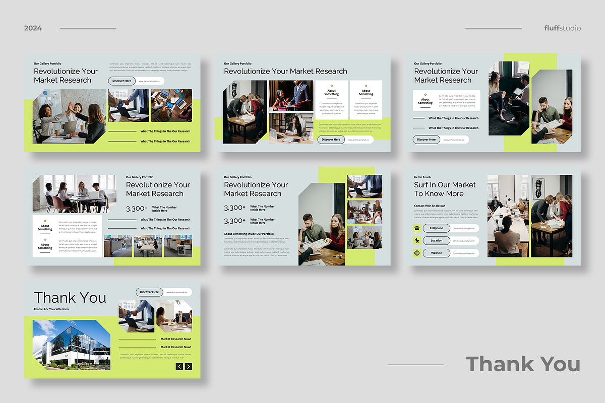 Market Research Keynote Template, a Presentation Template by fluffstudio (Photo 4 of 4)