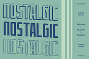 Ramoen 3D, a Sans Serif Font by Craft Supply Co. (Thumbnail 2 of 8)