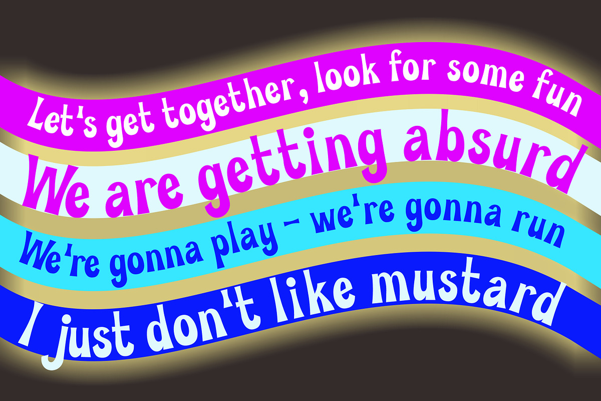 CHOUZ - A Psychedelian Font, a Sans Serif Font by Brainware Graphic (Photo 3 of 5)