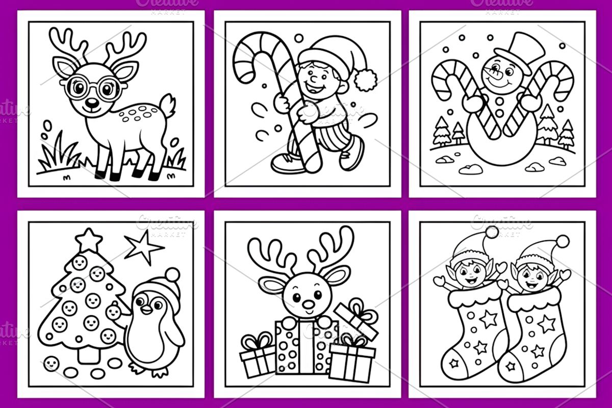 Cozy Christmas Coloring Book, a Seasonal Illustration by Coco Bloom (Photo 4 of 4)