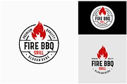 Fire BBQ Grill Rustic Vintage Logo, a Branding & Logo Template by ika trisiana (Thumbnail 2 of 2)