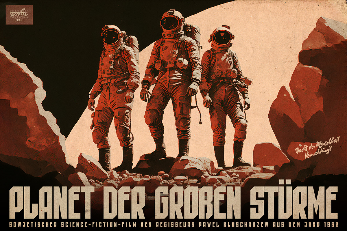 ST-KOSMOLET retro sci-fi font, a Blackletter Font by Shimanov Types (Photo 8 of 8)