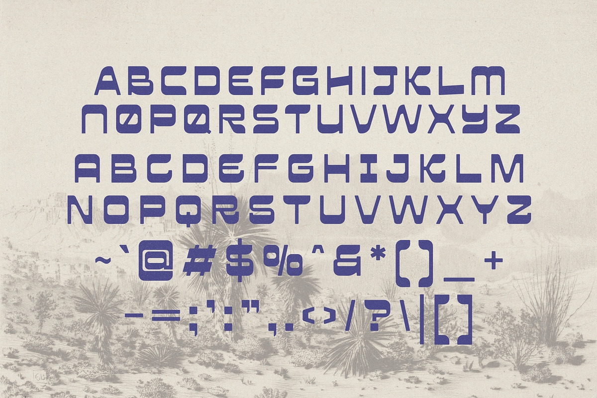 Santa Mesa – A Southwest Typeface, a Sans Serif Font by HipFonts (Photo 3 of 12)