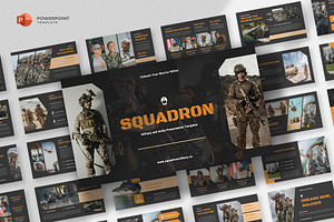 Military & Army Powerpoint Template, a Presentation Template by fluffstudio