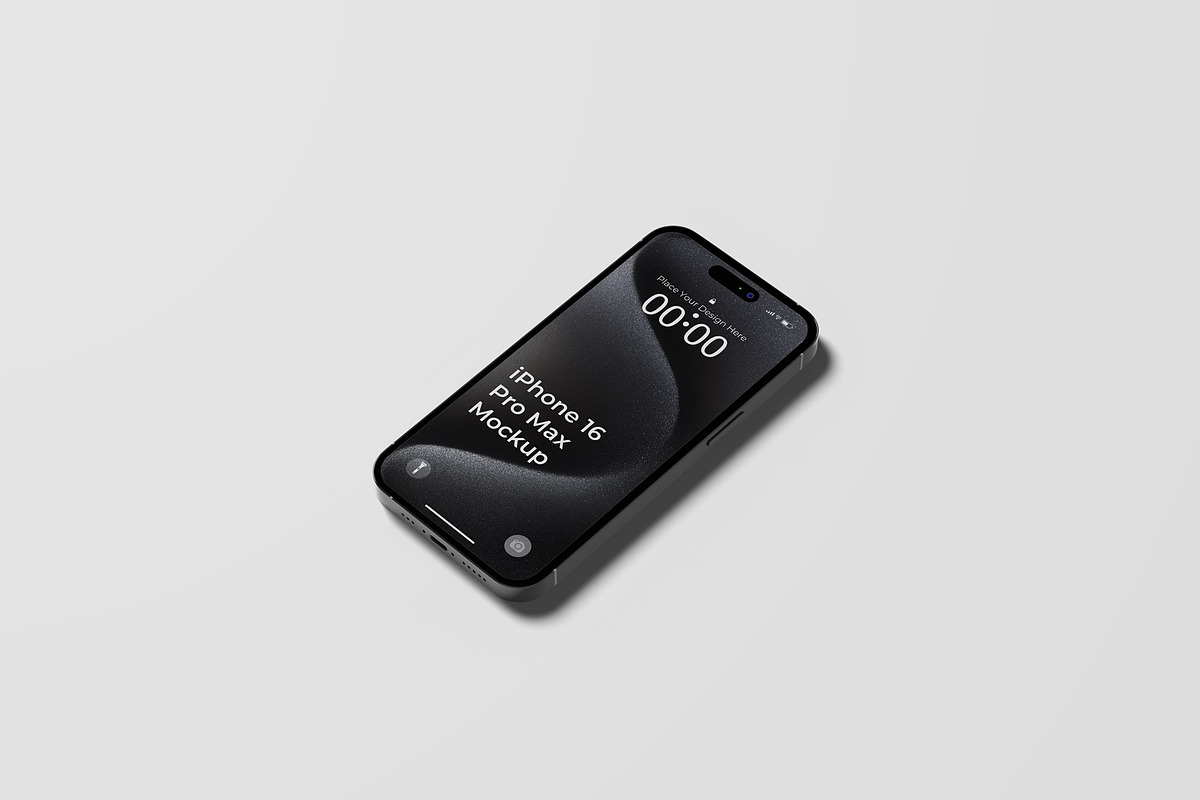 iPhone 16 Pro Max Mockups, an iPhone Mockup by Lxadesign (Photo 3 of 14)