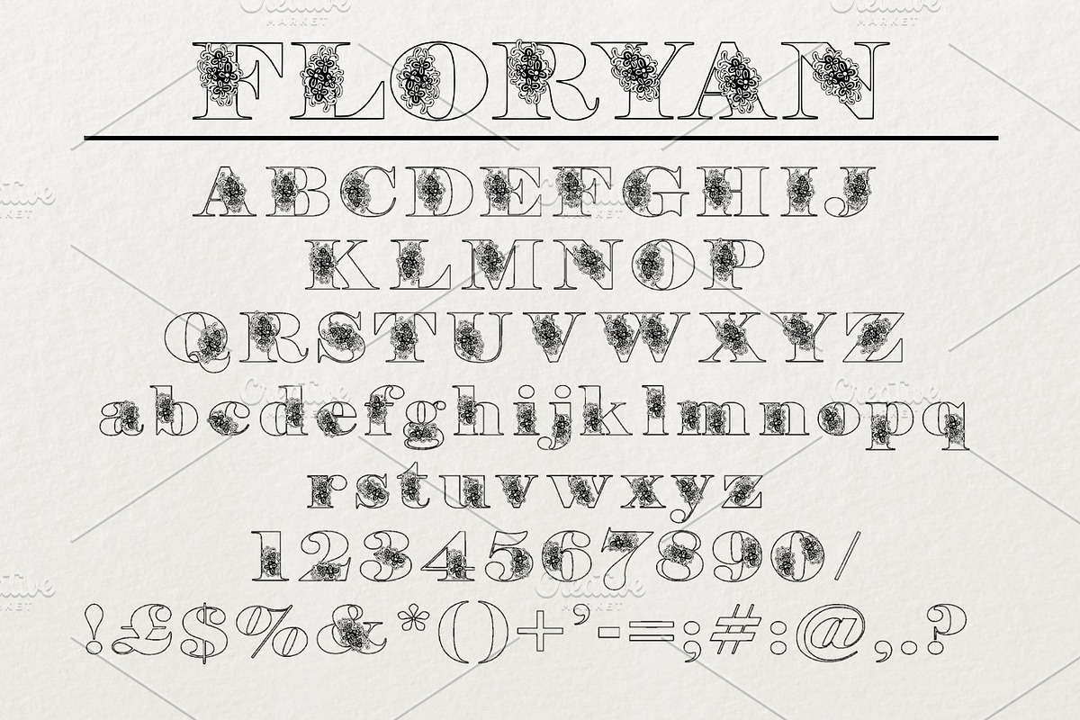 Floryan & FloryAnna Font Duo, a Font by Digital Typeface Studio (Photo 7 of 7)