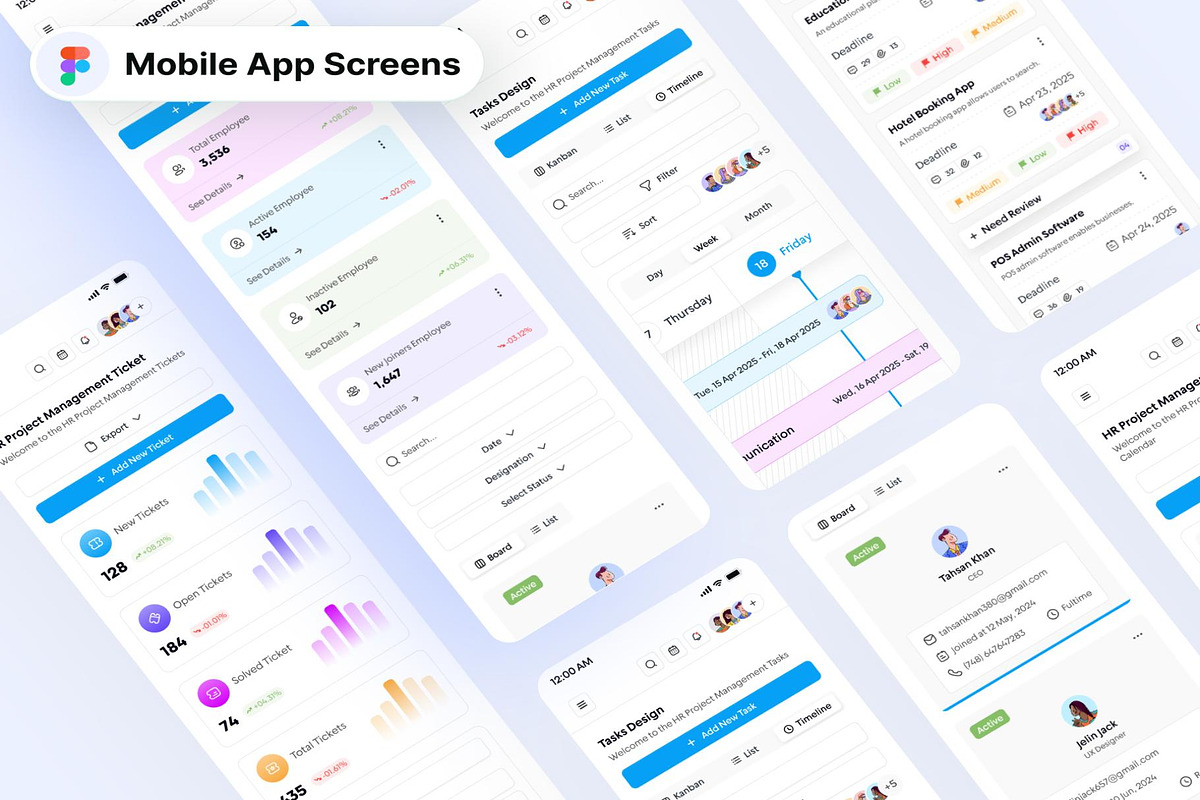 HRProject Management Website Web App, an UI Kit Template by Lumina_ui_ux202 (Photo 5 of 7)